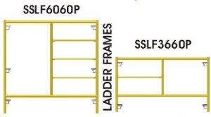Scaffold ladder frames